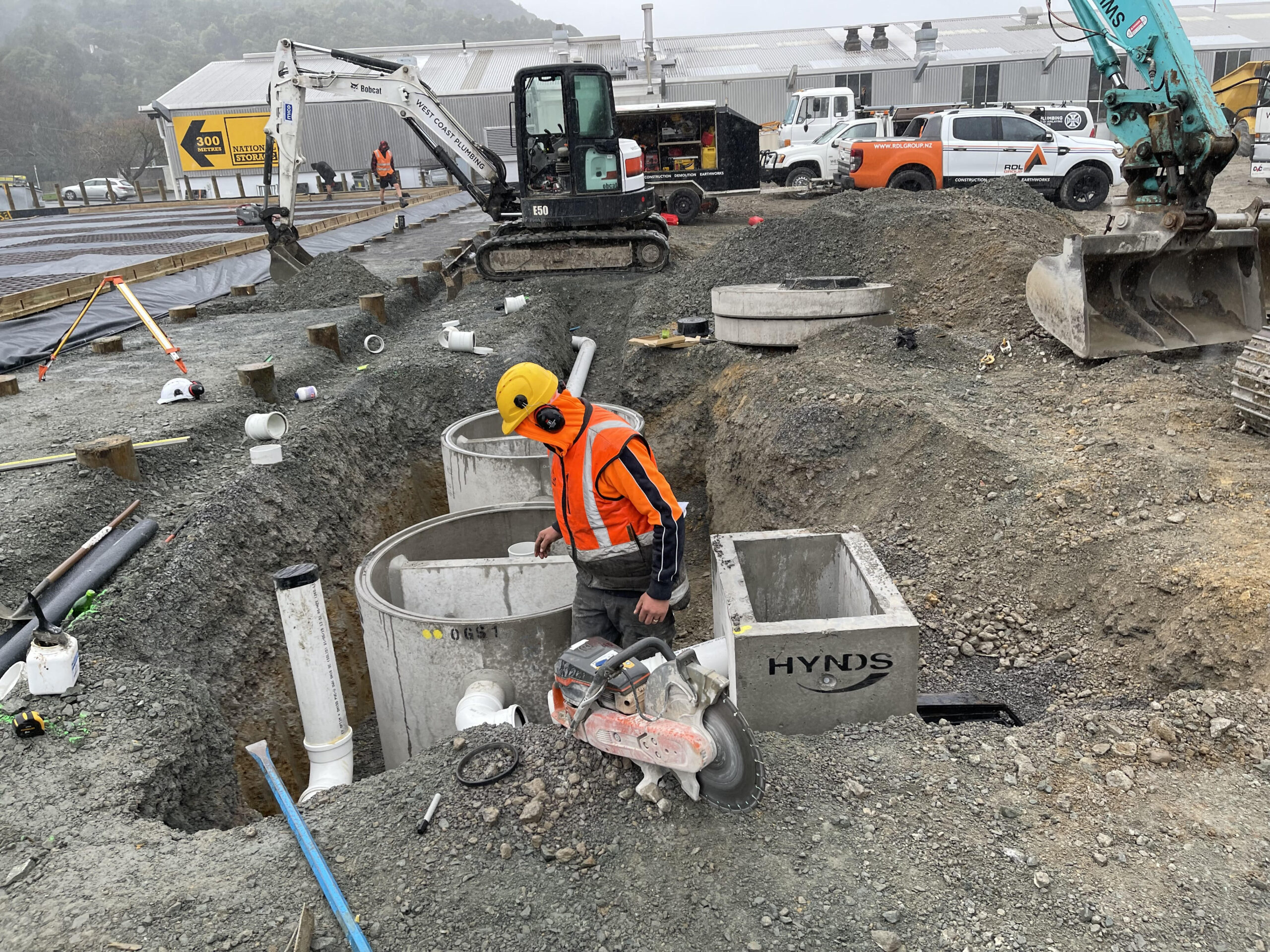 Drain laying on the Kapiti Coast